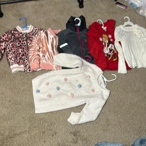 6 size 5 girl’s jackets/sweater lot